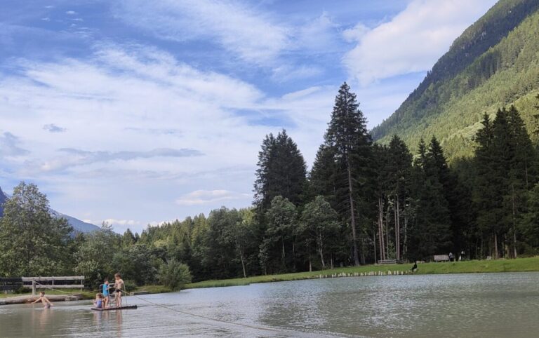 Klaus auele en Stubai con niños