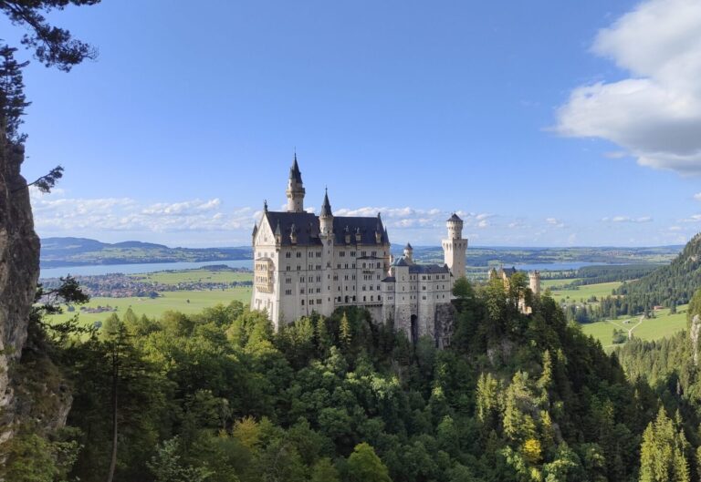 Castillo de Neuschwanstein con niños
