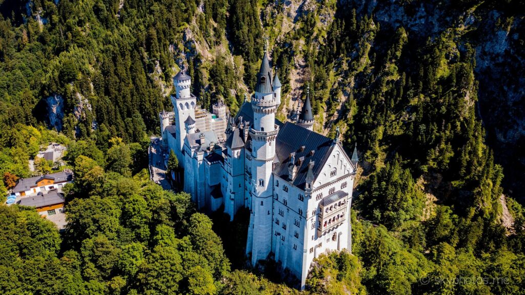 Castillo de Neuschwanstein con niños