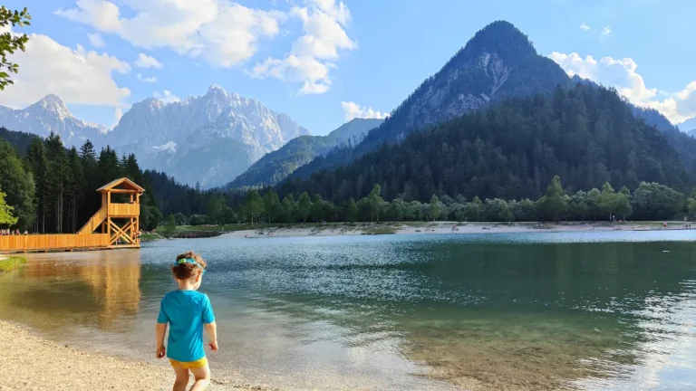 Kranjska Gora con niños. Lago Jasna