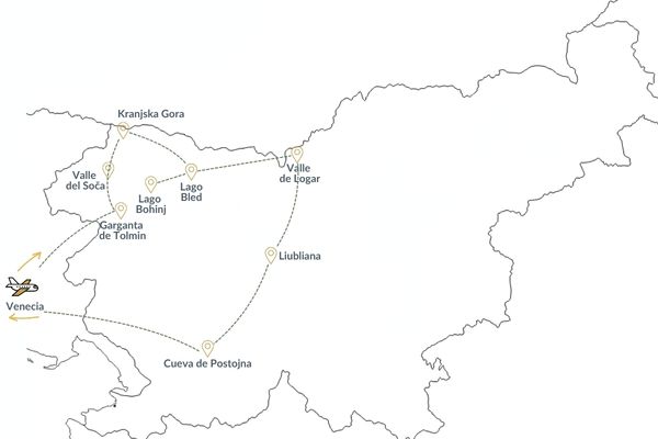 mapa eslovenia con niños